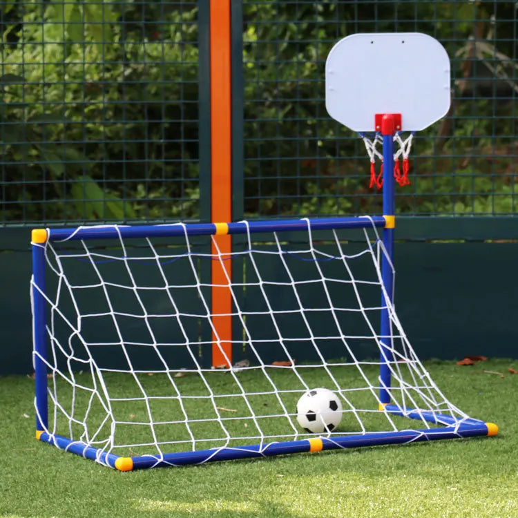 2 In 1 Outdoor Sports Kids Football Goal Boys Soccer Toy