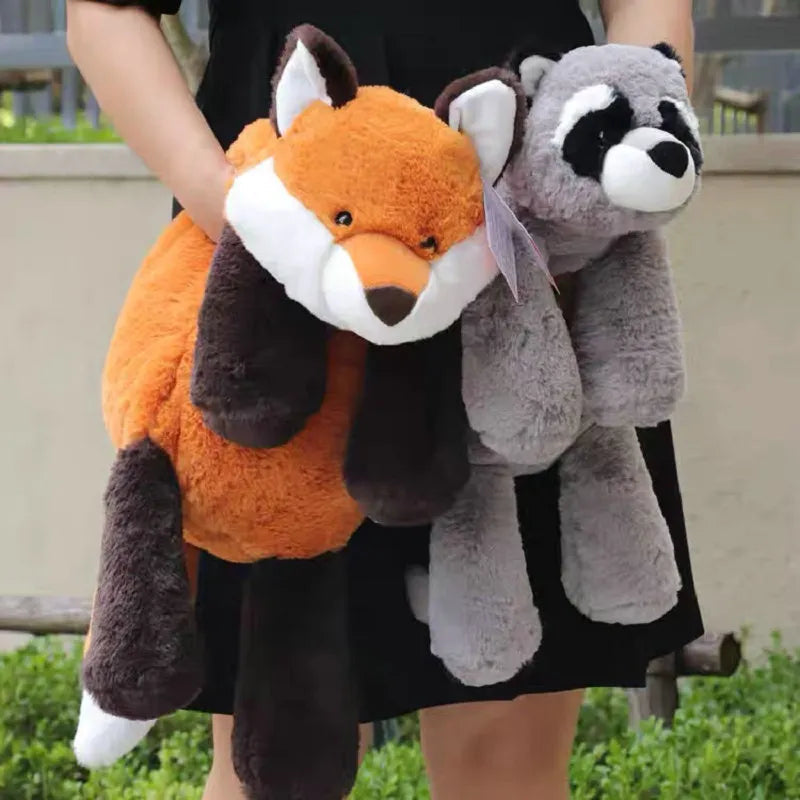 45-70cm Super Soft Stuffed Animals Plushie Plush Raccoon Fox