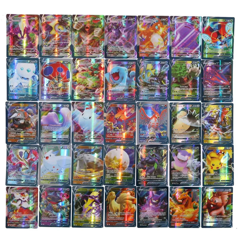 60/100Pcs English Pokemon Cards GX