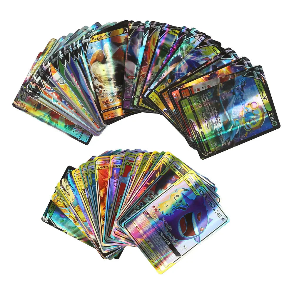 60/100Pcs English Pokemon Cards GX