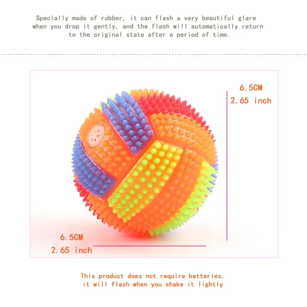 Spiky Massage Ball Dog Chew Bouncy Ball Soccer Ball