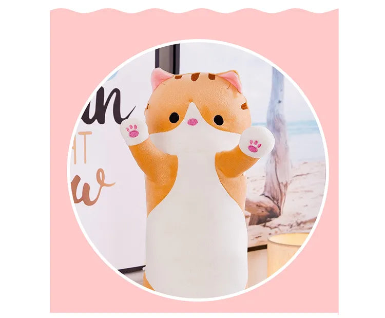 Cute Soft Long Cat Pillow 50/70/90/110/130cm