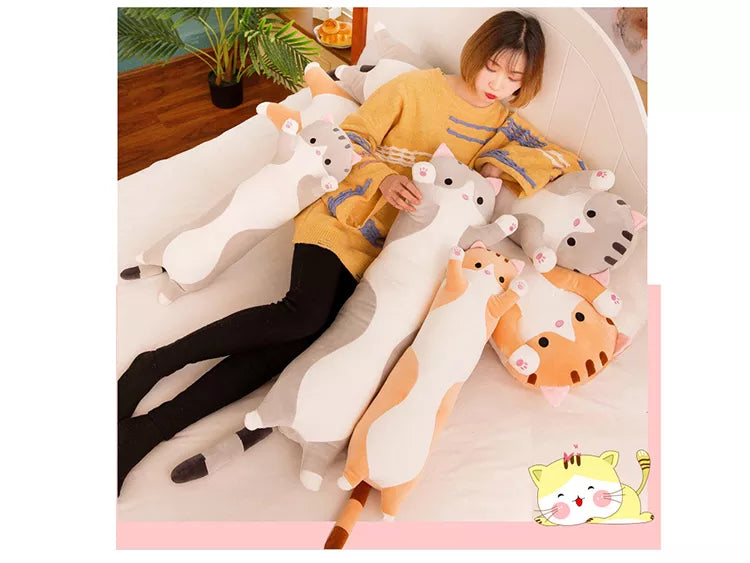 Cute Soft Long Cat Pillow 50/70/90/110/130cm