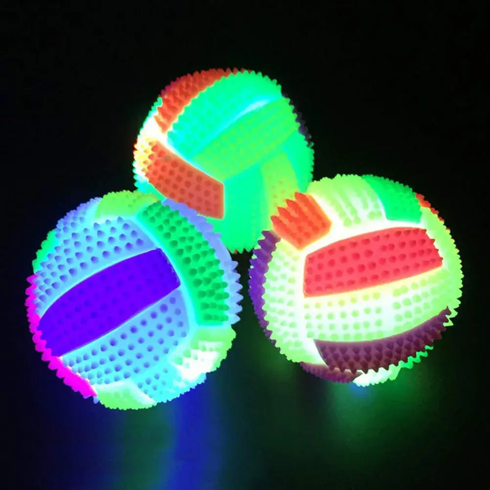 Spiky Massage Ball Dog Chew Bouncy Ball Soccer Ball