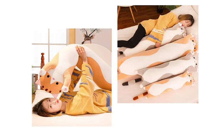 Cute Soft Long Cat Pillow 50/70/90/110/130cm