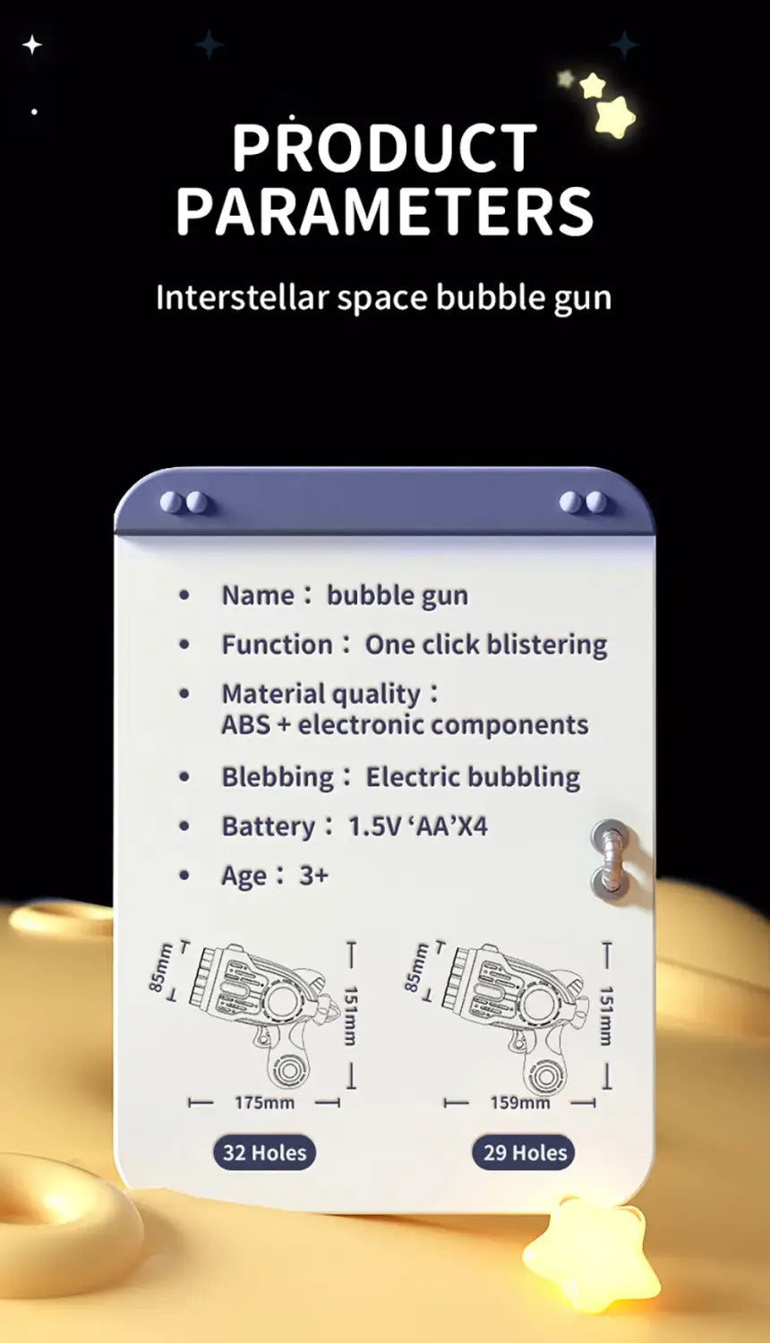 Electric Bubble Gun Toys