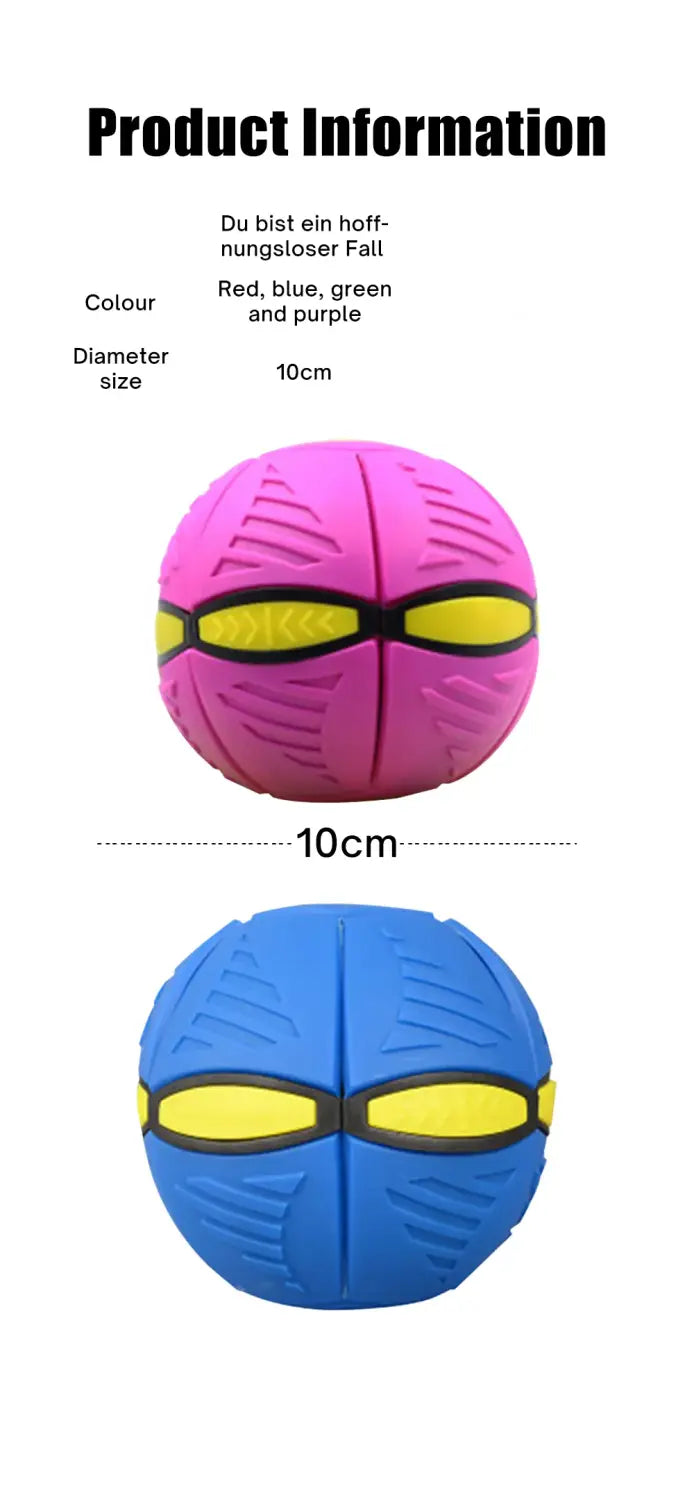 Flying UFO Flat Throw Disc Ball Without LED