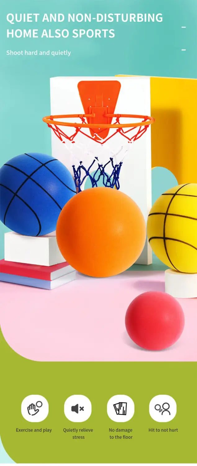 Silent High Density Foam Sports Ball 24/22/18cm