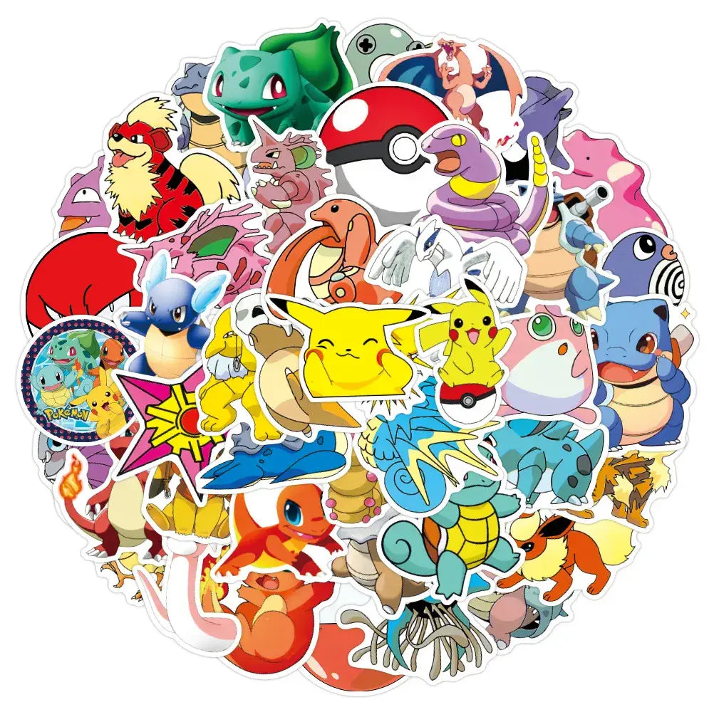 50pcs Pokemon Stickers