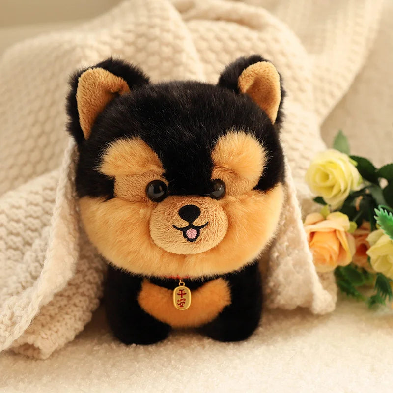 Adorable Furry Corgi Dog Plush Kawaii