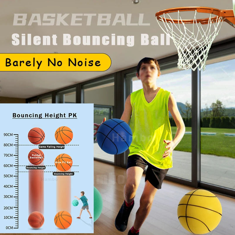 Bouncing Quiet Ball Indoor Basketball 24cm