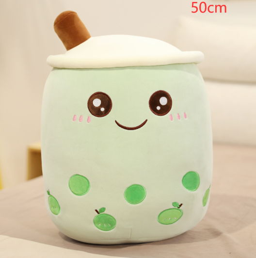 Cute Milk Tea Plush Boba Tea Cup Toy Bubble Tea - Green /