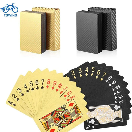 Gold Playing Cards Plastic Poker Game Deck